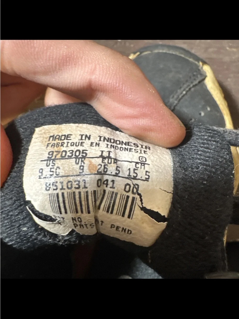 vintage kids nike rim breaker shoes size 9.5 c 1990s
